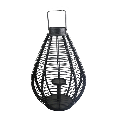 Bamboo lantern large black