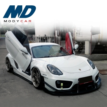 Bộ cơ thể rộng một nửa carbon cho 2013-2015 Porsche Cayman 981