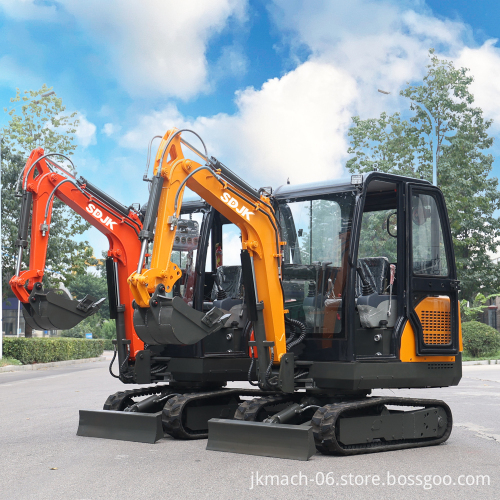 Kubota Engine Mini Crawler Excavator - 2 Ton Multifunctional Farm Excavator with Free Shipping