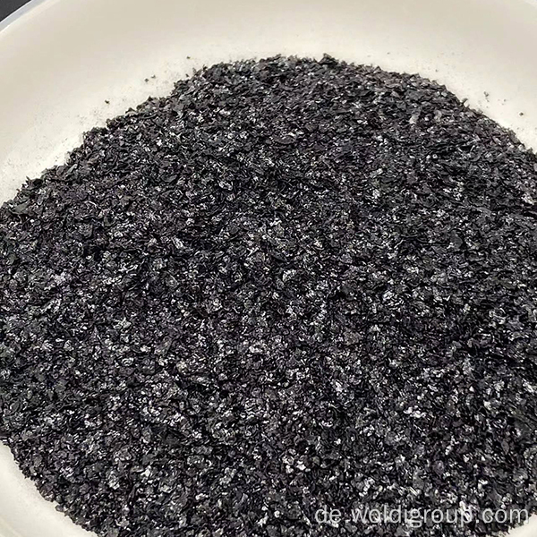 Schwarz glänzender Superkalium -Humate Flocken