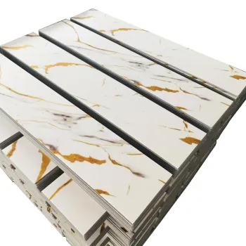 Modern Luxury Anti-Slip SPC Vinyl Flooring Tile - 5mm Marble Pattern PVC Click Lock for Hotels and Indoor Use