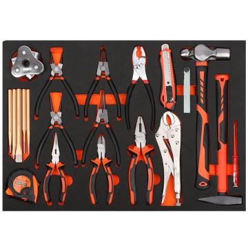 Factory Wholesale Low Price Repair Tool Set: Trolley Cabinet with Pliers, Hammer, etc.