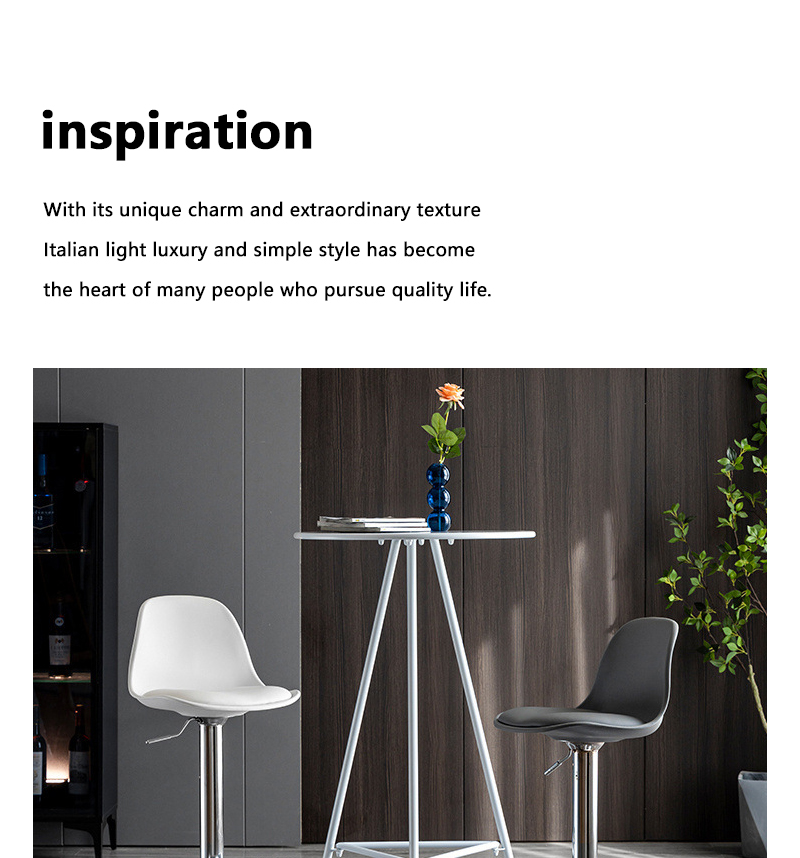 Metal base leisure high bar chair