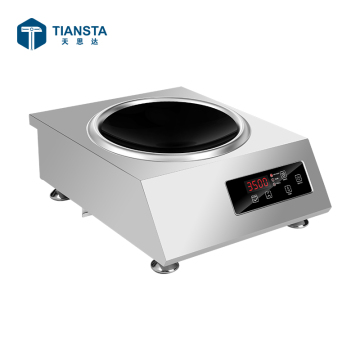 220V Commercial Canteen School Restaurant Induction Wok Cooker