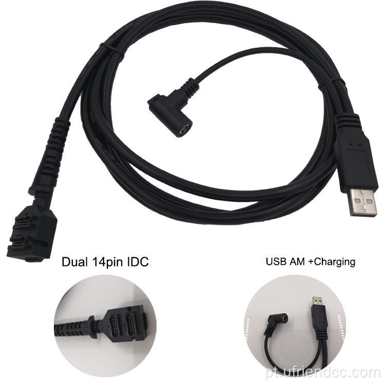 ODM/OEM duplo USB DC Jack Plug Power Cabo