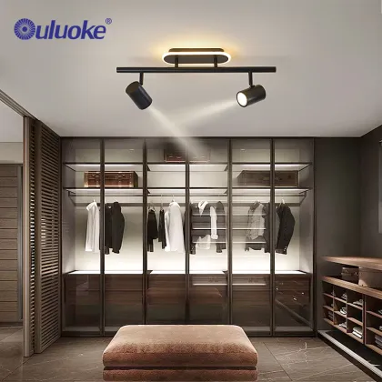 Modern Living Room LED Track Lighting with Spotlights