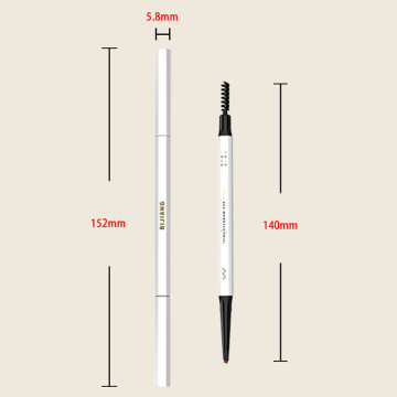 Double headed ultra-fine eyebrow pencil with color development