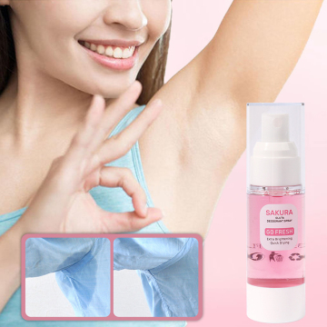 Hot Sales: 35ml Sakura Gluta Deodorant Spray - Extra Brightening & Quick Drying Body Care Product