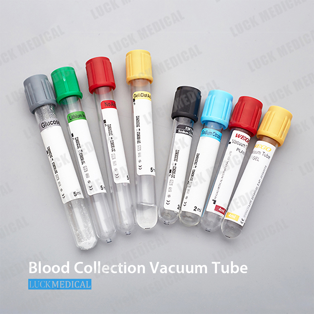 Recolección de sangre Tubo de vacío Pet/vidrio