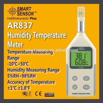 Humidity and Temperature meter AR837 Dual Display hygrometer,smart sensor