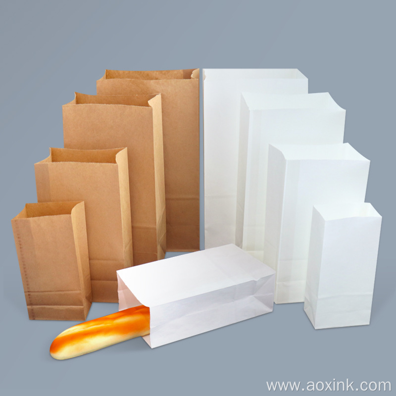 Kraft Paper Bag Packaging Recycled Brown Food Resealable