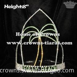 8in Simple Frame Plam Tree Pageant Crowns, High Quality 8in Simple ...