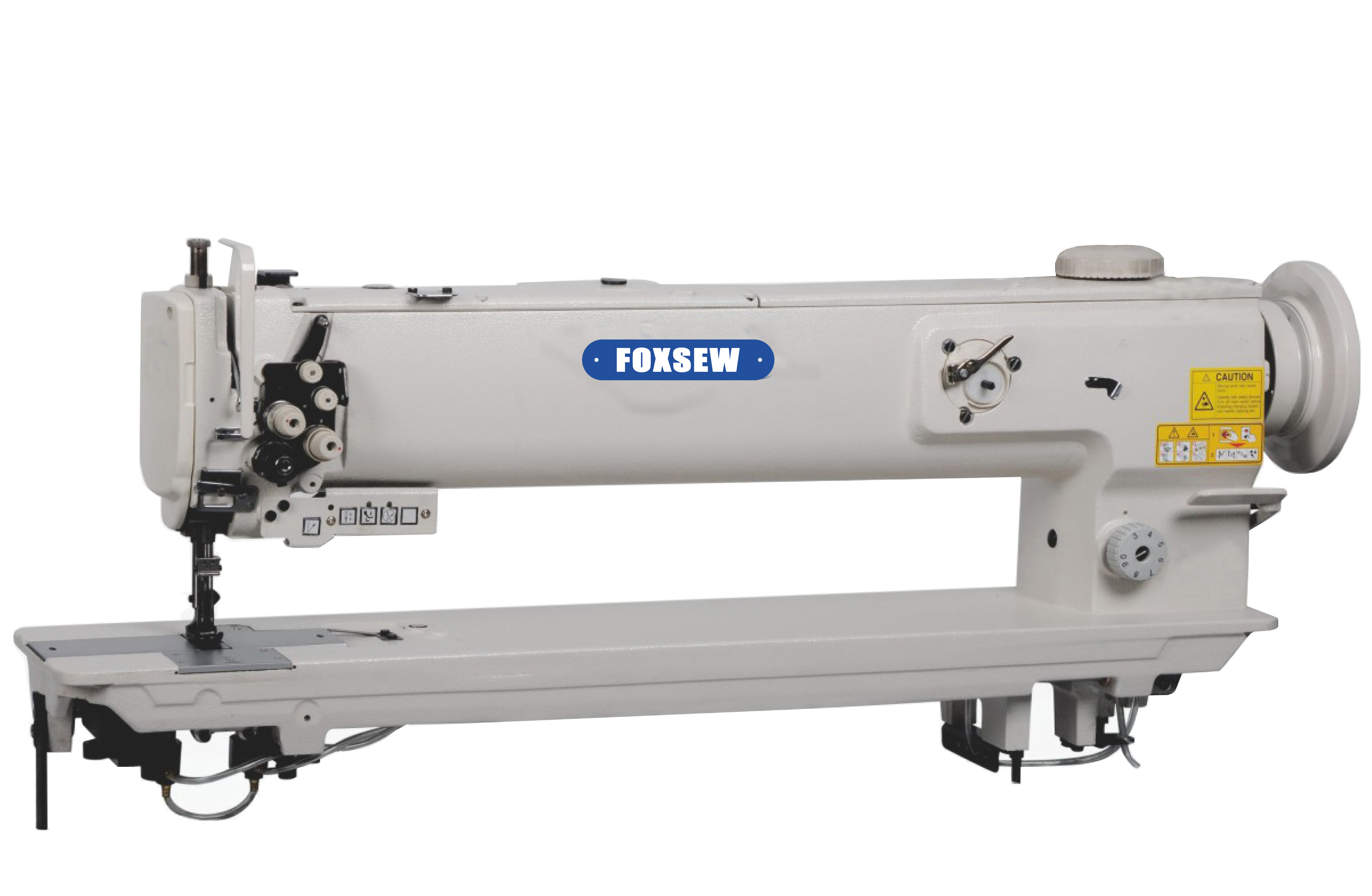 KD-1560N-L25 Long Arm Double Needle Unison Feed Walking Foot Heavy Duty Lockstitch Sewing Machine