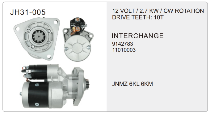 truck starter JH31-005-X