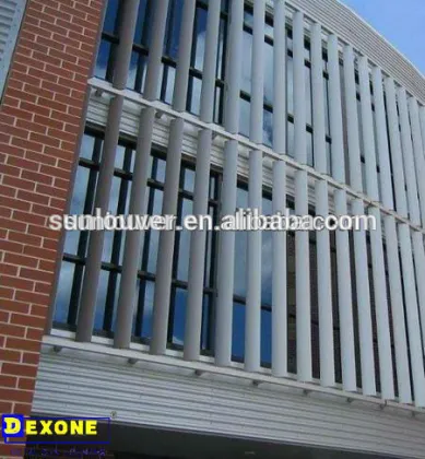 Aluminum building ventilated frontage