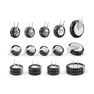 5.5V Supercapacitor Capacitance Range 0.1F to 4.0F