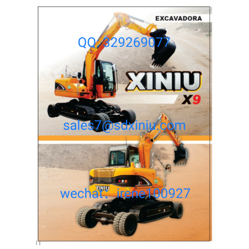 Excavator de cawler de ruedas X9 de Rhinoce Factory