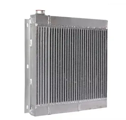 Oil-gas radiator for screw air compressors