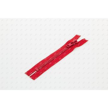 #8 Red plastic zipper close end