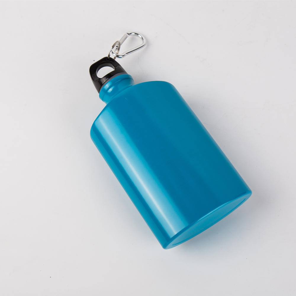 Aluminium Blue Water Flasche für Wein mit Druck