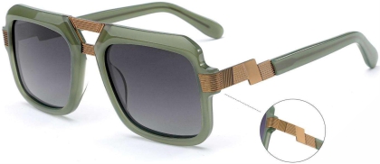 C3 Acetate Sunglasses Transparent Green