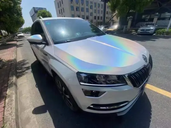Self-healing Rainbow Laser White Color Changing Car Wrapping Film