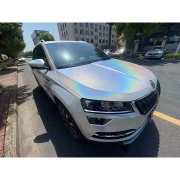 Self-healing Rainbow Laser White Color Changing Car Wrapping Film