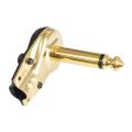 6.35mm Gold plating Mono Jack Plug Guitar Adapter