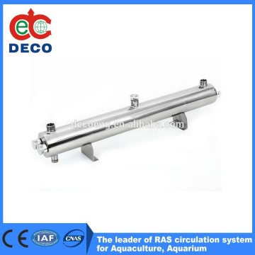Stainless steel UV sterilizer for the water treatment for drinking