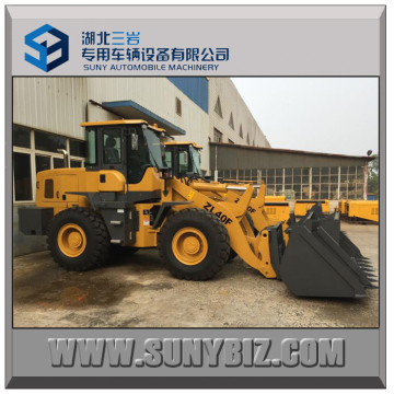 Front Wheel loader ZL40F with 4T loading capacity, 2.3 cubic bucket