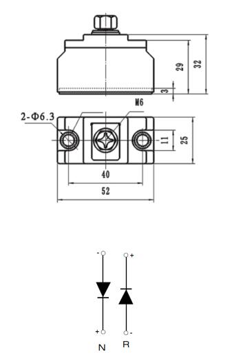 100A 1200V Rectifier Diode Modules