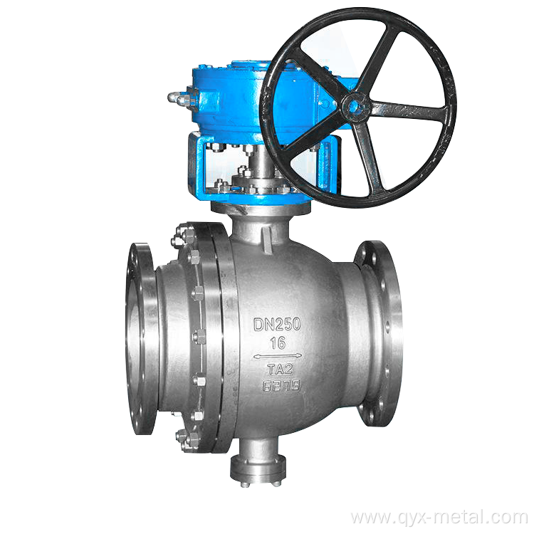 High performance flange floating titanium ball valve