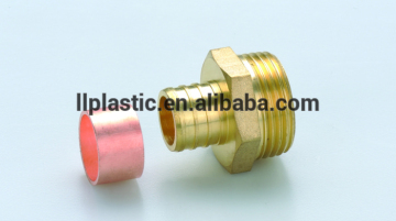 pex pipe brass compression fittings brass male coupling for pex pipe