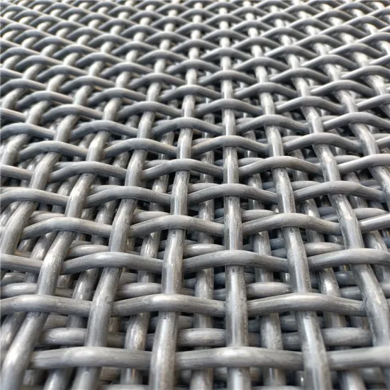 Customized 65 Mn 8 mm Wire Stones Sieve Vibrating Woven Mesh