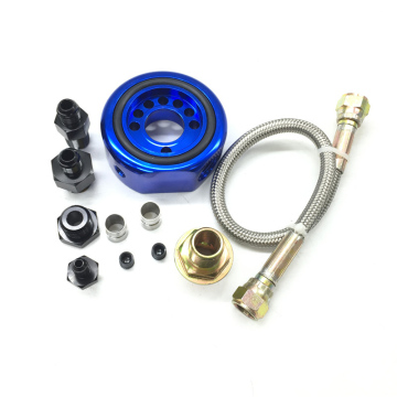 Universal Plate Type Car Engine Hydraulic Oil Coolers with Oil Filter Sandwich Plate Adapters