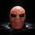 Máscara facial completa de crânio de malha tática