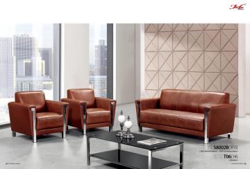 Reception leather office sofa