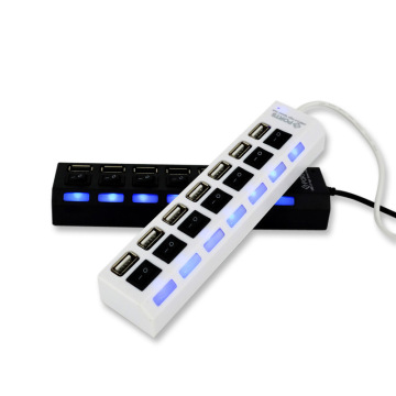 Hi-Speed ​​7-Port USB Extension Hub mit individuellen Ein-/Ausschaltern