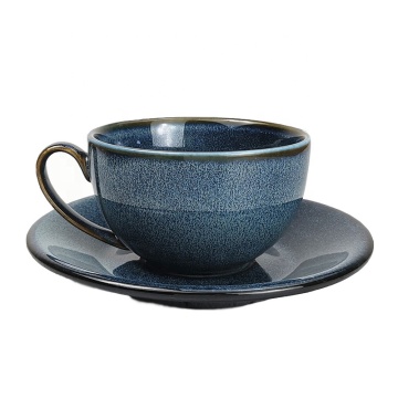 Affordable Tea Cups and Saucers for Latte & Cappuccino - Dishwasher & Microwave Safe