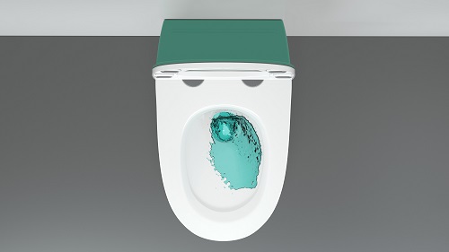 Toilettensitz pufferpuffer randloser P-Trap Keramikwand Hängend Toilette