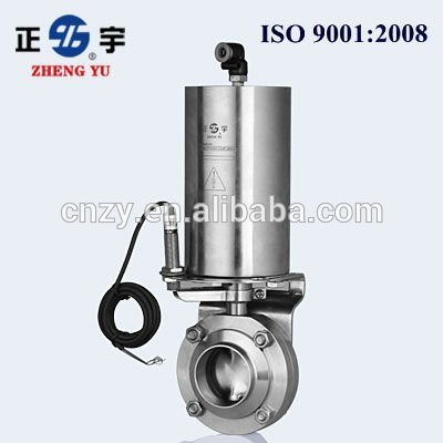 ss pneumatic butterfly valve