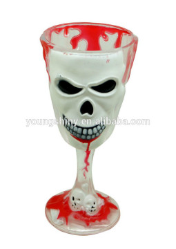 2015 NEW HALLOWEEN SKULL WINE GLASS