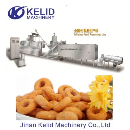 Wheat Flour Puffed Snack Foods Production Extruder Machine