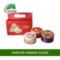 Кусочки органического меда и женьшеня