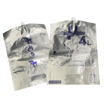 4L Aluminum Foil Milk Bag Colostrum Packaging Spout Pouch for Calf Feeding