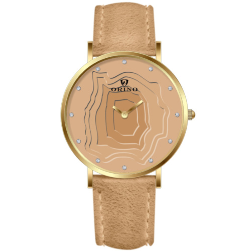 SUEDE STRAP WRIST WATCH TERJADI UNTUK WANITA