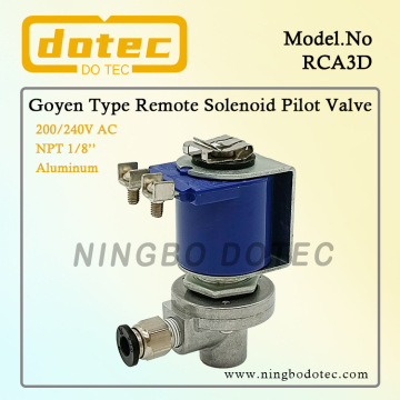 RCA3D GOYENタイプリモートパイロットソレノイドバルブ1/8 ''