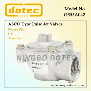 G353A042 1'' Threaded Remote Pilot Dust Collector Pulse Jet Valve For Bag Filter Baghouse