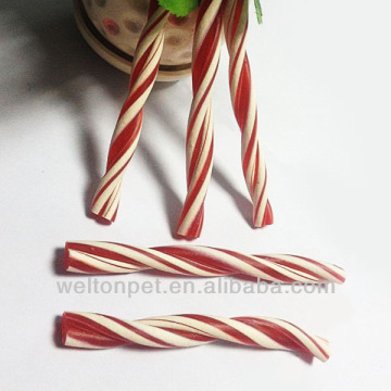Strawberry flavor Spiral Stick (dog pet snack)