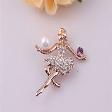 Fashion Hot Selling Pearl Angle Brooches Pin for Girls Fq-K-6816